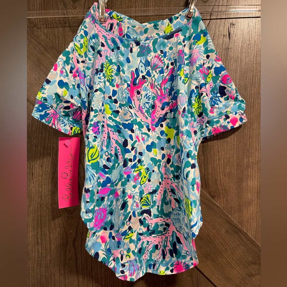 NWT Lilly Pulitzer Dog PJ Shirt - Size S/M - Dive Bar